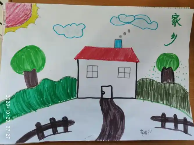 【康一小二五班孩子画笔中的家乡】我的家乡风景独美