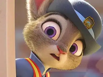 高清60帧 能干而且特聪明的朱迪警官#疯狂动物城#兔子朱迪 #动态敝浇