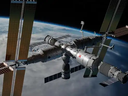 中国空间站完整体效果图