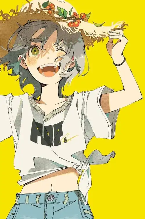 画风凌厉的角色线稿 动漫插画参考 まごつき