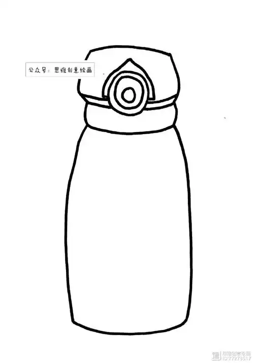 创意儿童画|线描保温杯