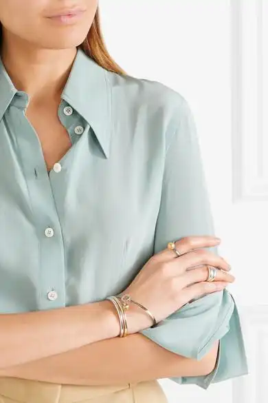 dichotomy 金色氧化银戒指