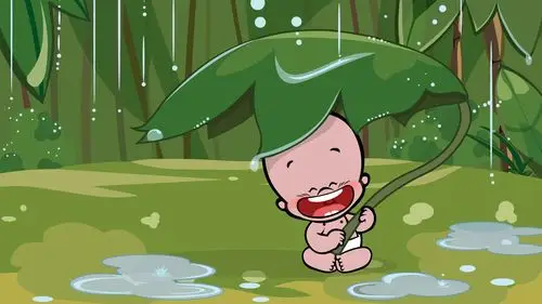 可爱卡通小破孩