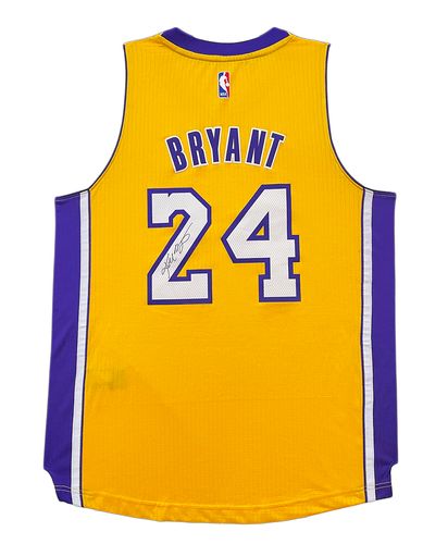 kobe科比亲笔签名球衣湖人24号主场篮球装裱文化