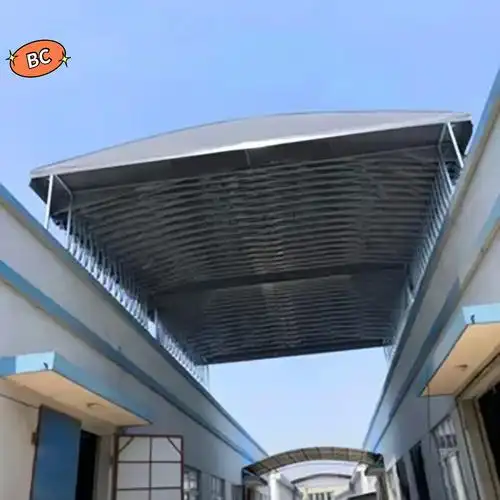 bc大型电动伸缩雨棚厂家 定制移动仓库大棚 折叠伸缩帐篷遮阳棚