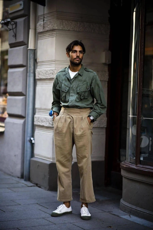 上游时尚|风度男士的秋天就是要穿卡其色!