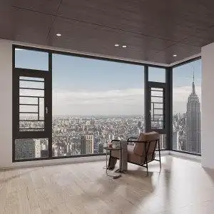 荆州欧迪克断桥铝门窗 客厅落地玻璃窗防盗纱窗一体封阳台定制