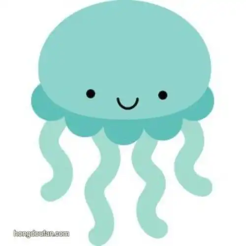 蓝色小水母要如何画海洋中的水母宝宝简笔画大全