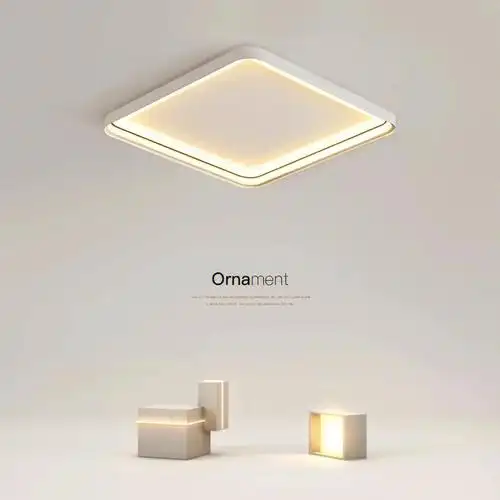 享安宁生动方形高雅吸顶灯