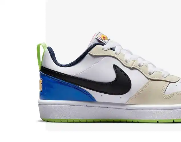 耐克 运动鞋 nike court borough low 2 se (gs) fb1394-101 38【图片