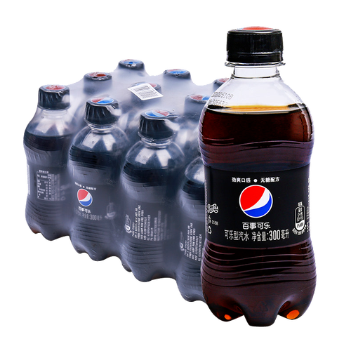 百事可乐小瓶装300ml*6瓶无糖可乐美年达七喜夏日碳酸饮料bbnc