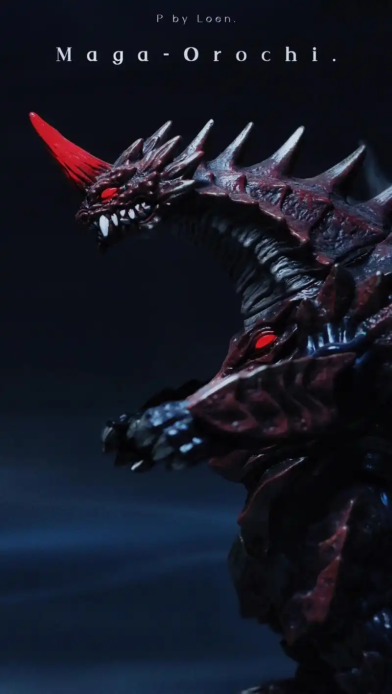 "黑暗究竟是什么颜色?"魔格大蛇篇 后四张图为半成品,可供对 - 抖音