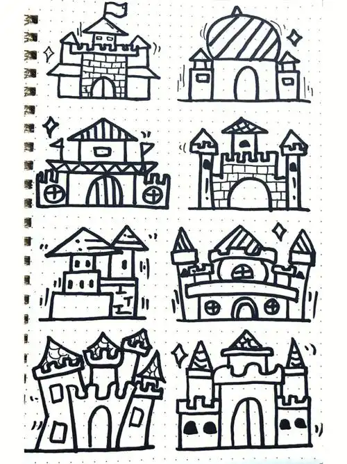 简笔画城堡