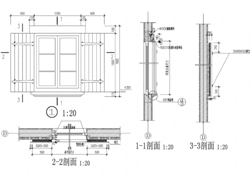 欧式门窗详图南加州窗大样一pdf1页