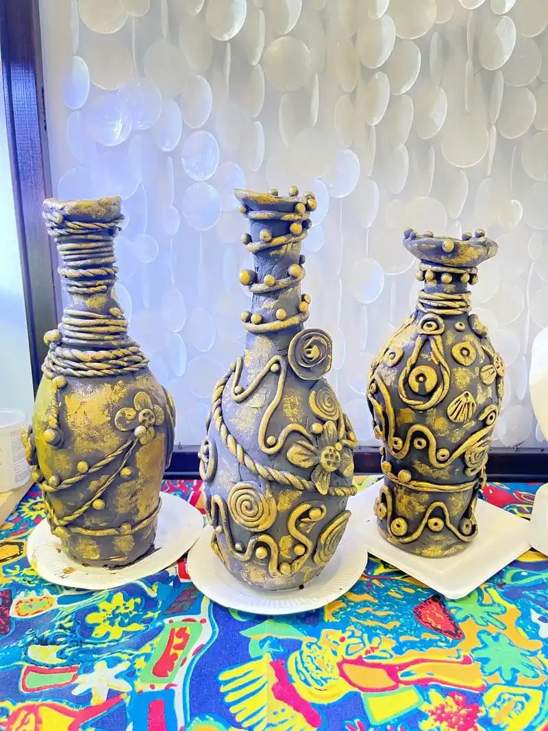 图文伙伴计划 仿青铜礼器,花瓶diy,酒瓶diy,粘土教程 - 抖音