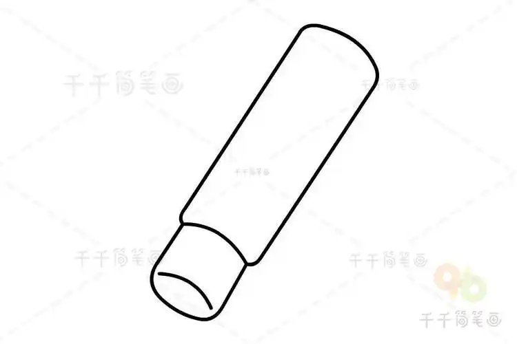 胶棒简笔画步骤图