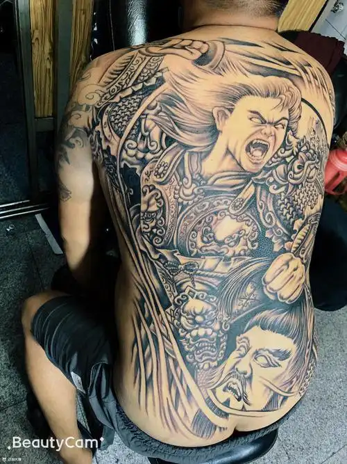 白起_纹身图案手稿图片_郝庆贺的纹身作品集