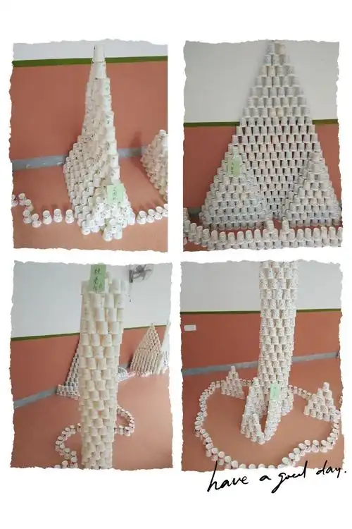 "纸杯叠叠乐,智慧层层高"——城南街道盖竹幼儿园——大班