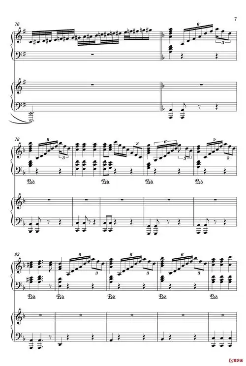 加勒比海盗-四手联弹钢琴谱-hans zimmer7