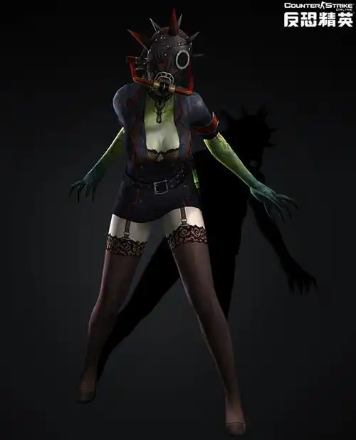 痛苦女王是在秘密研究所工作的女性研究员,由于感染了z病毒产生了变异