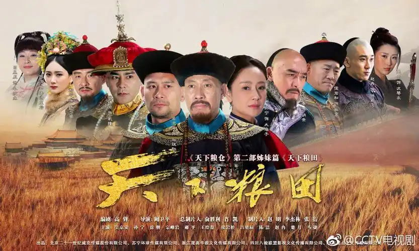 央视一套明天要播出天下粮仓的姐妹篇天下粮田了,导演拍过大宋提刑官