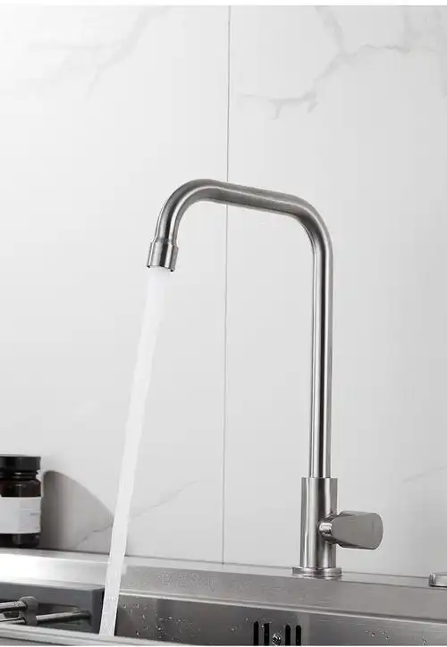 家用洗菜盆龙头冷热水槽洗手池 304不锈钢万向 60cm防爆管(冷热【图片