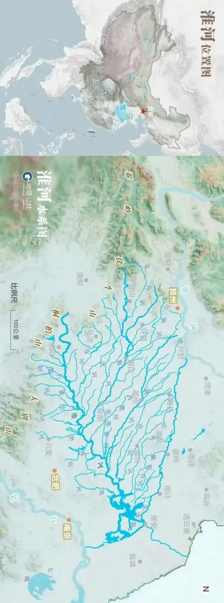 淮河这水系也太密集了…看了这图也大概明白为什么安徽北部与河南省的