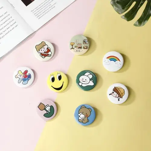 马口铁胸章可爱卡通胸章礼品宣传活动纪念马口铁圆形胸章吧唧徽章