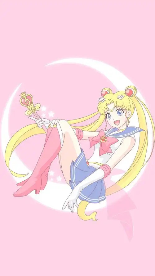 粉嫩可爱美少女战士手机壁纸