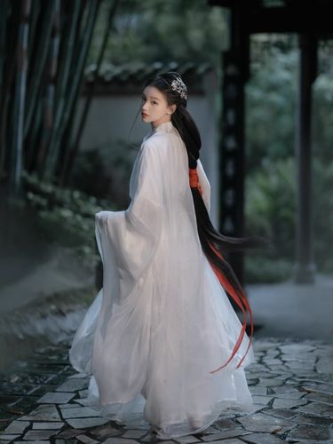 汉服女魏晋风正品原创直裾交领春夏季仙气飘逸古风学生齐腰套装薄