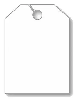 下载蓝色空白吊牌免抠png透明素材扁平打折促销标签素材打折促销标签