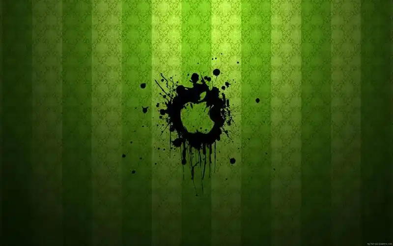 绿色图形苹果商标壁纸800x600分辨率查看