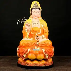 大猫软装㊣南海观世音菩萨像居家店面招财保平安化煞供奉风水摆件