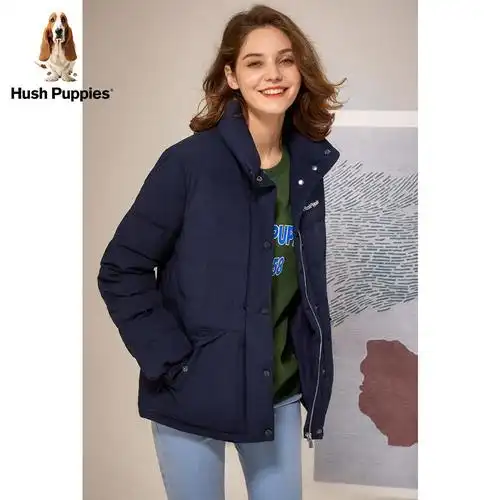 hushpuppies暇步士女装新冬季冬季宽松短款女士羽绒服羽绒服