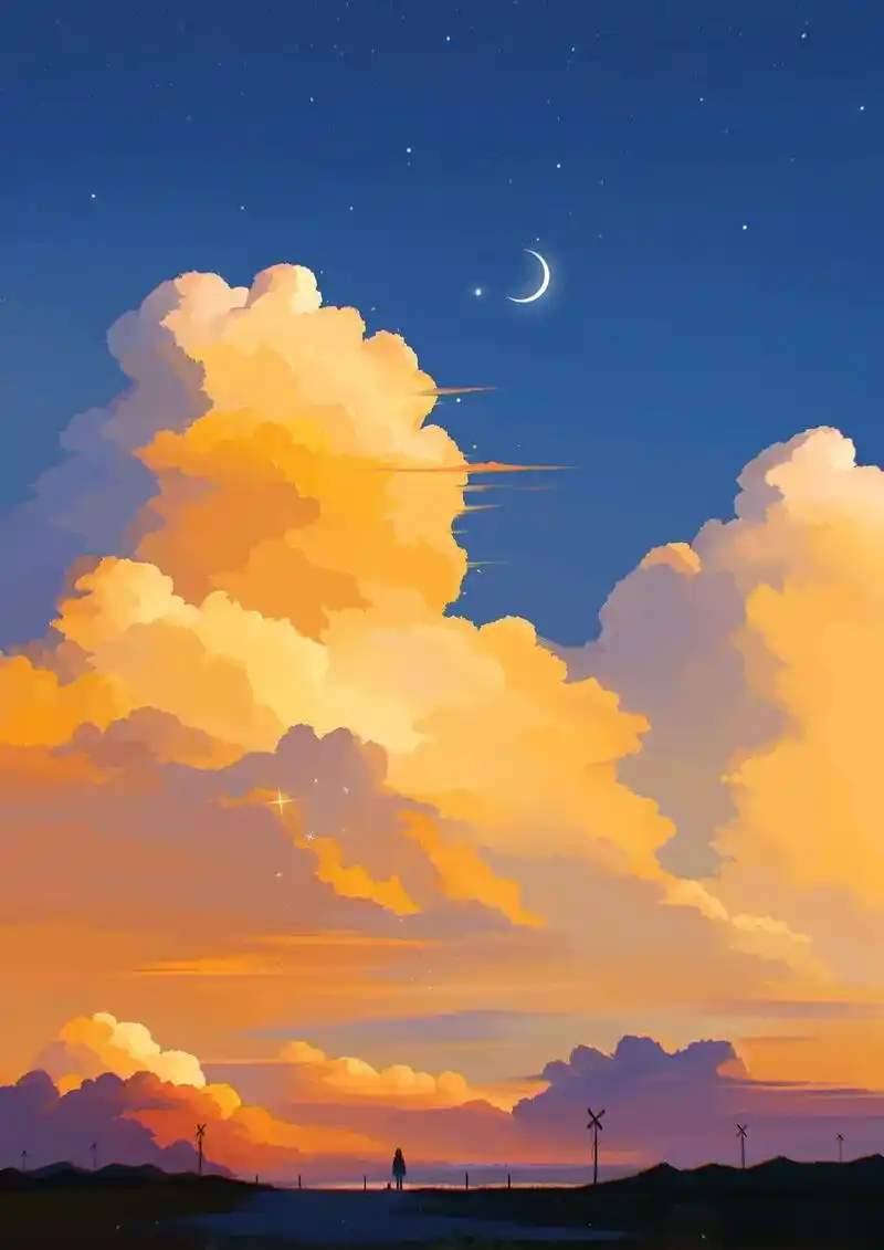 你们要的超详细的治愈系云朵插画教程来啦 .怕你们看不太懂 就 - 抖音