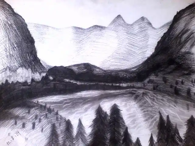 请问这些 画 可能是 初中生 还是 高中生画的