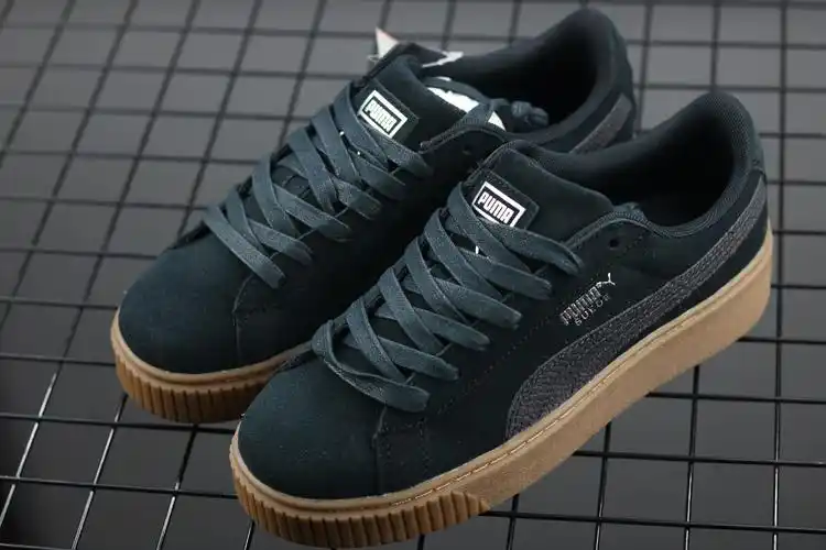 puma suede platform 彪马蕾哈娜松糕鞋 365109-01