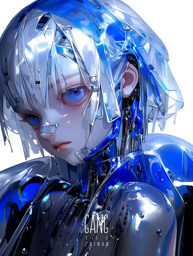 科技感十足的金属人物#ai绘画