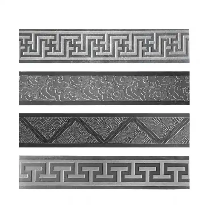 全瓷仿古线条回纹线回字线条波浪线条#影壁墙 #影壁砖雕挂件 - 抖音