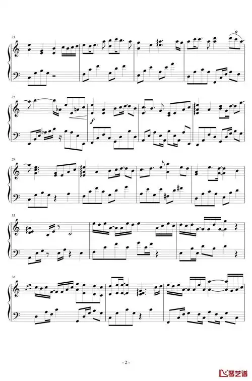 以沫钢琴谱- 默读广播剧主题曲-昼夜版-奇然/小魂2