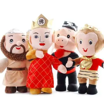 淘气郎 西游记公仔毛绒玩具 师徒4人全套【图片 价格 品牌 报价】-国
