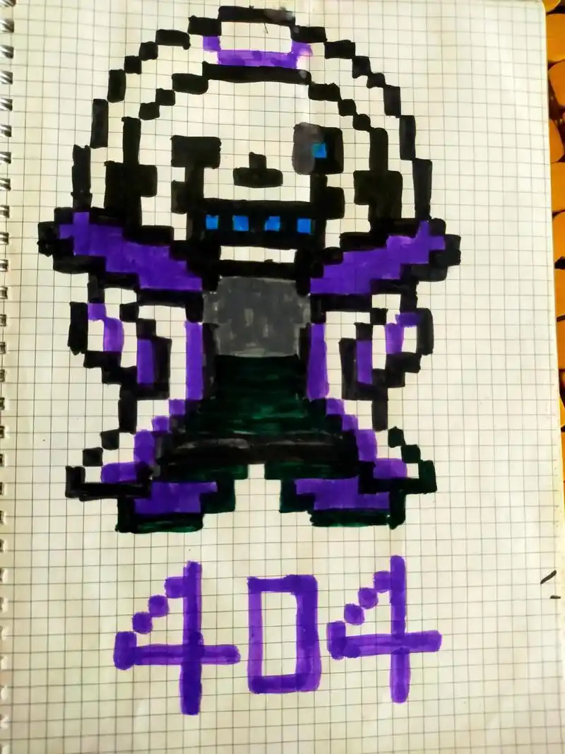 sans像素画##原创不易请勿抄袭 #传说之下 #我是画渣 - 抖音