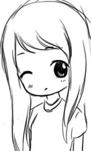 卡通人物图片女孩素描图片图0212卡通人物简笔画图片