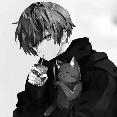 优质动漫男头黑白105张_男生动漫头像_头像屋