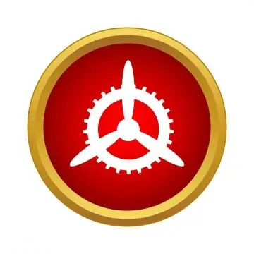 螺旋桨图标简约风格的机制, 机制, 螺旋桨, 偶像 png图片素材和向量图