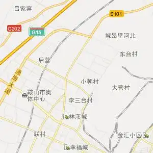 鞍山海城市地图