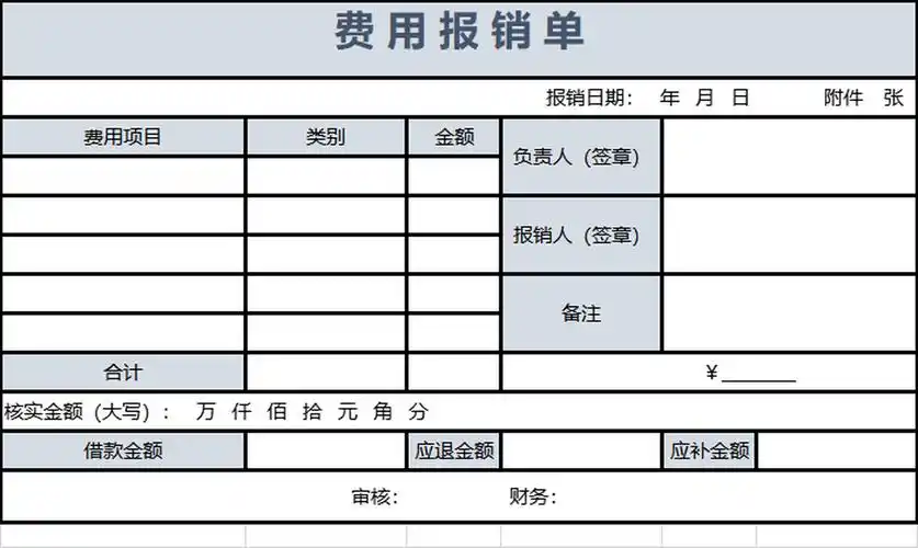费用报销单excel表格 (2)