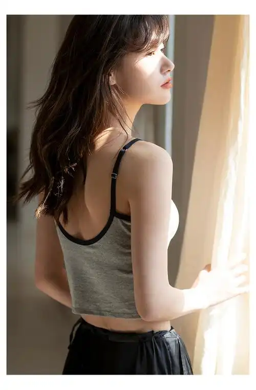 美背吊带背心女带胸垫聚拢一体文胸内衣大u打底内搭外穿抹胸上衣