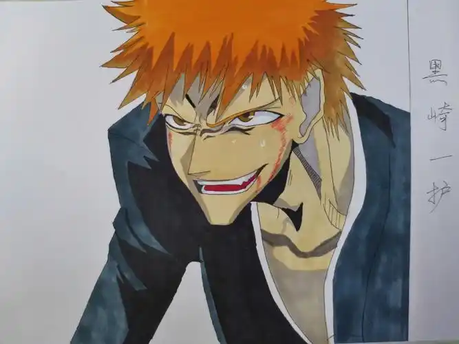 马克笔手绘  #动漫  #死神动漫  #死神动漫手绘