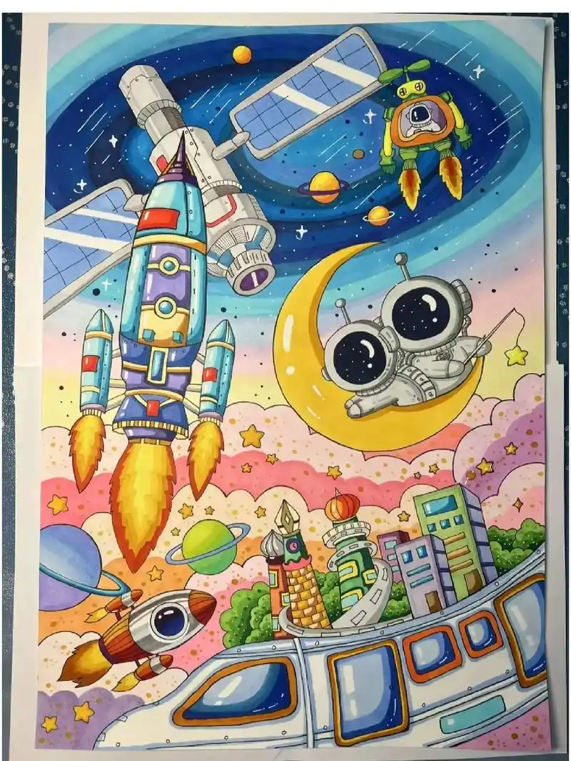 科幻画参赛作品第一名.